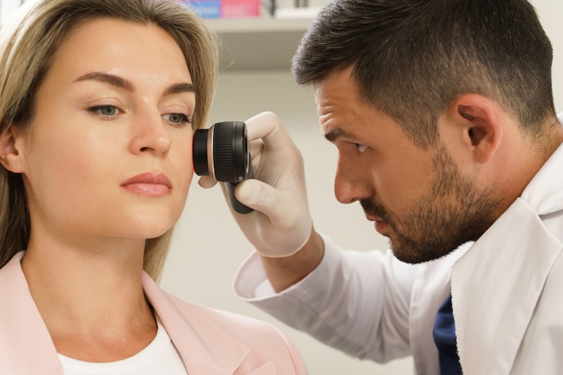 Dermoscopy skin examination process